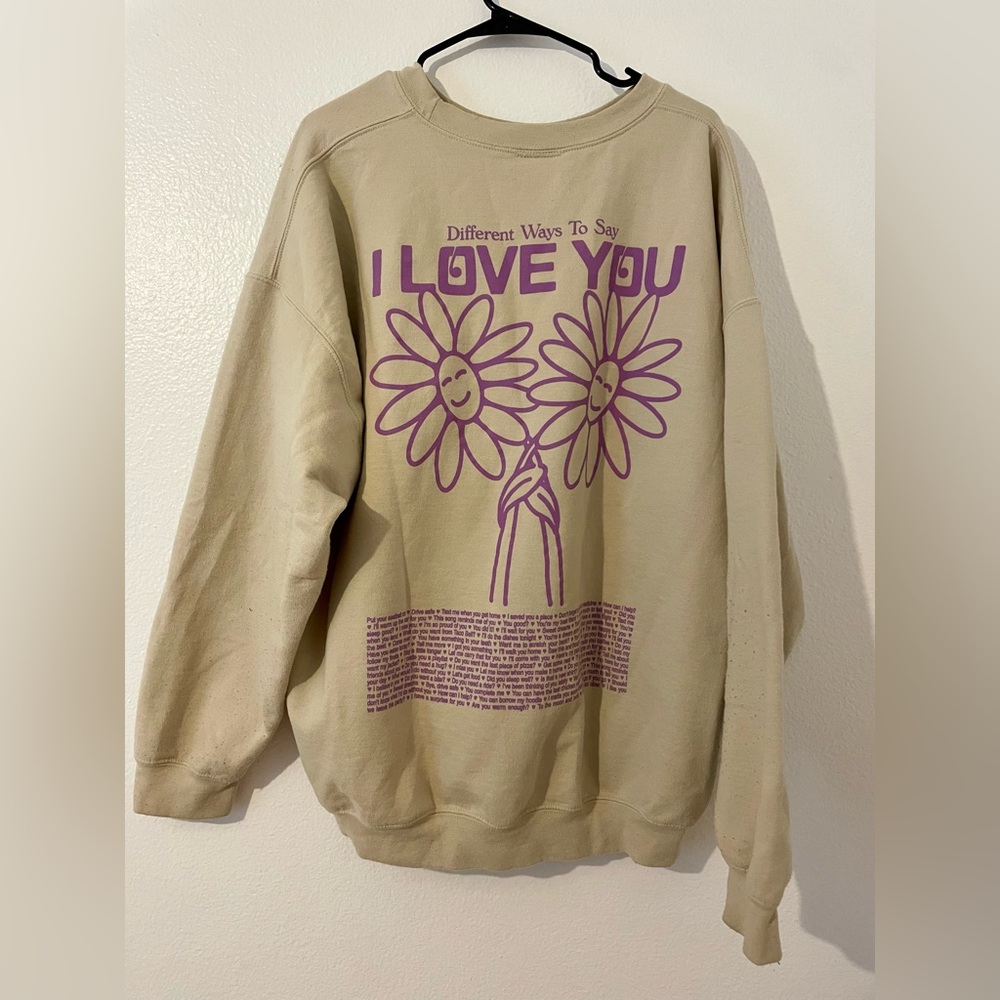 Lonely Ghost “ways to say I love you” Crewneck